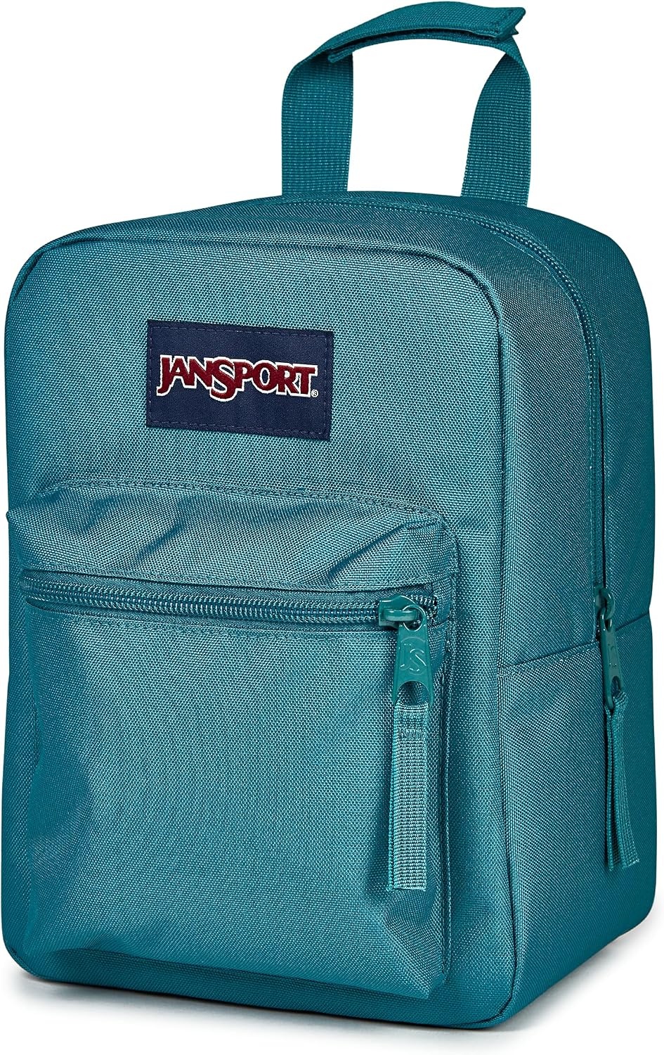image:imageJanSport Big Break Insulated Lunch Bag Small SoftSided Cooler Ideal for Class Work or Meal Prep Smokey GritEmerald Pool