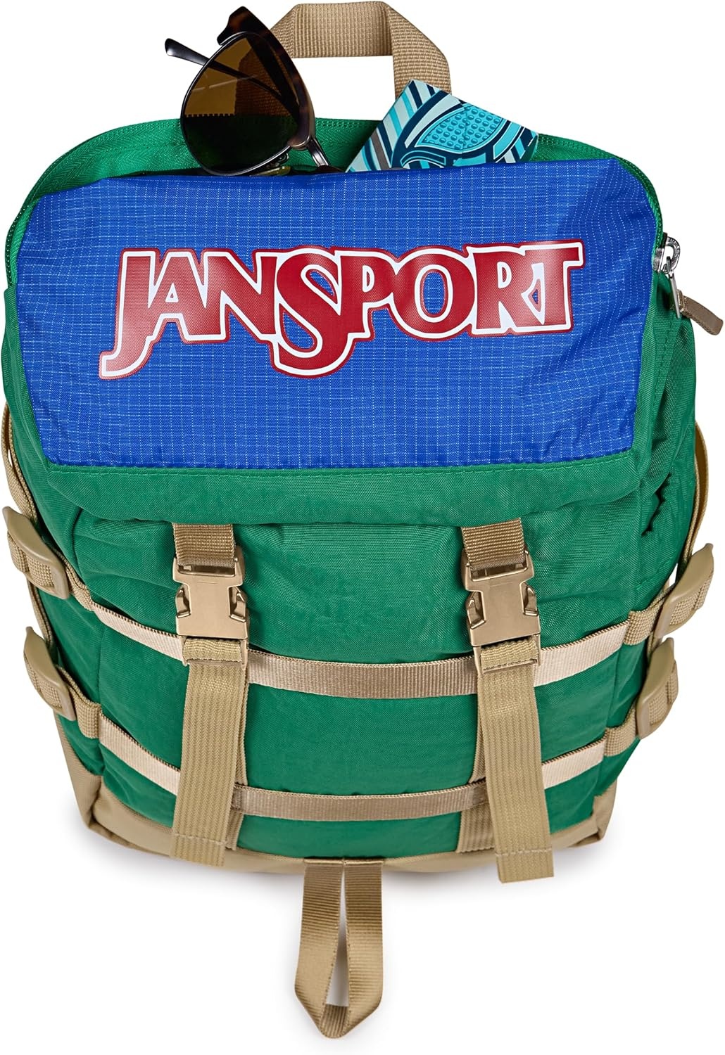 image:imageJanSport Mini Skip Pack Compact Backpack with Main Compartment Side Water Bottle Pocket and Zippered Accessory Pocket Jelly KellyJelly Kelly
