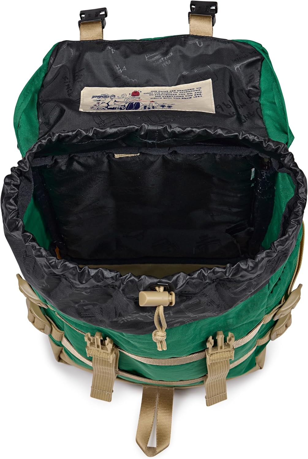 image:imageJanSport Mini Skip Pack Compact Backpack with Main Compartment Side Water Bottle Pocket and Zippered Accessory Pocket Jelly KellyJelly Kelly
