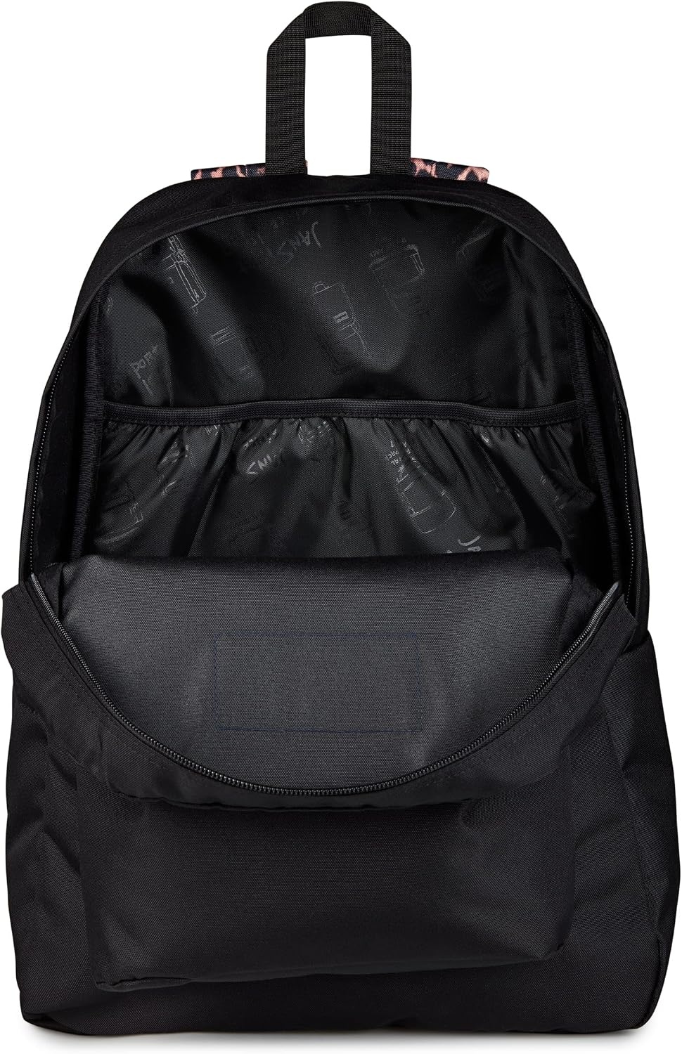 image:imageJanSport SuperBreak Plus Backpack with Padded 15inch Laptop Sleeve and Integrated Bottle Pocket Spacious and Durable Daypack for Work and Travel Sunny Sketches BlueAnimal Illustion Con BlackBlackTanBlack