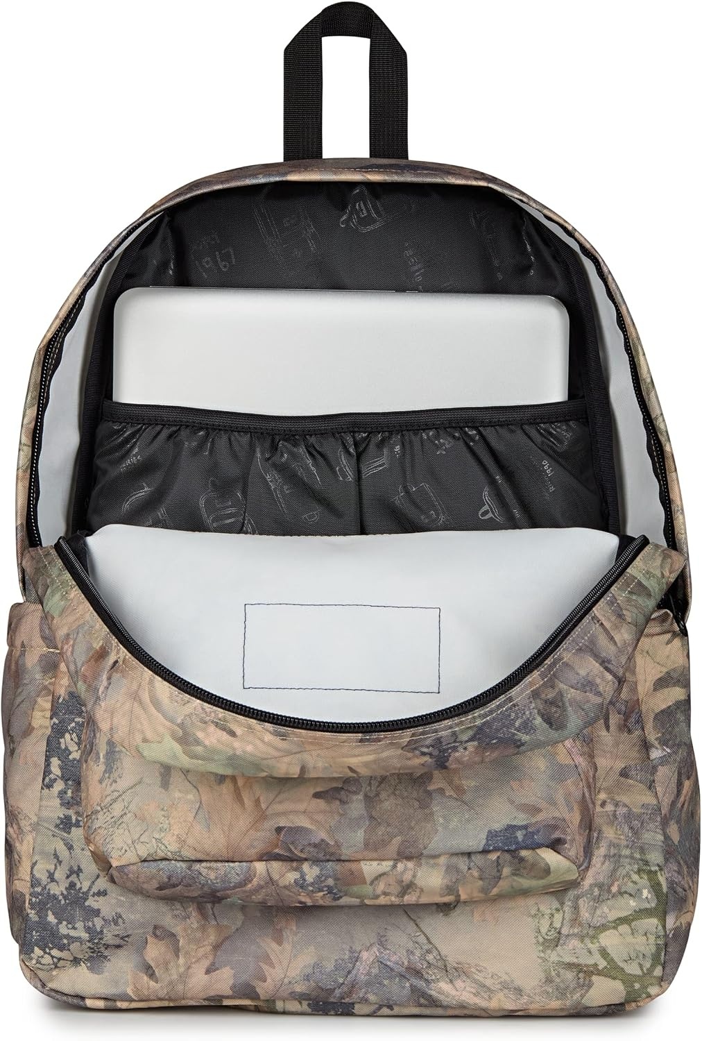 image:imageJanSport SuperBreak Plus Backpack with Padded 15inch Laptop Sleeve and Integrated Bottle Pocket Spacious and Durable Daypack for Work and Travel Sunny Sketches BlueBogcore Camo BrownLt BrnDk Green