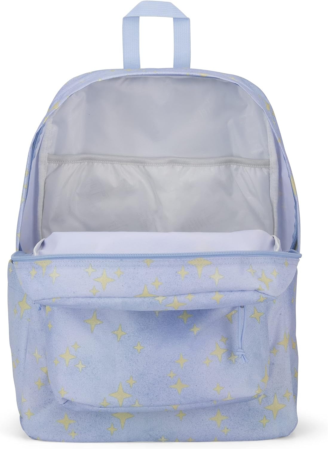 image:imageJanSport SuperBreak Plus Backpack with Padded 15inch Laptop Sleeve and Integrated Bottle Pocket Spacious and Durable Daypack for Work and Travel Sunny Sketches BlueStreet Sparkle