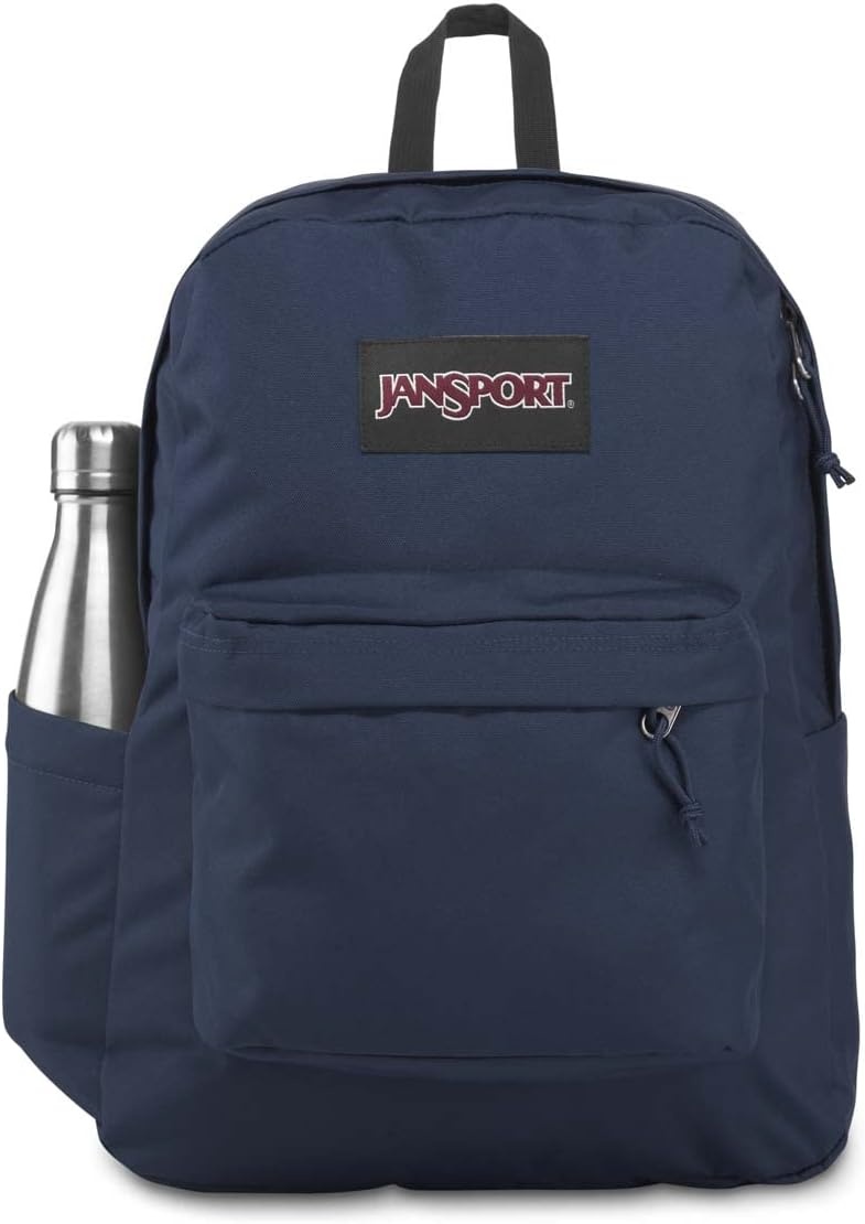 image:imageJanSport SuperBreak Plus Backpack with Padded 15inch Laptop Sleeve and Integrated Bottle Pocket Spacious and Durable Daypack for Work and Travel Sunny Sketches BlueNavy