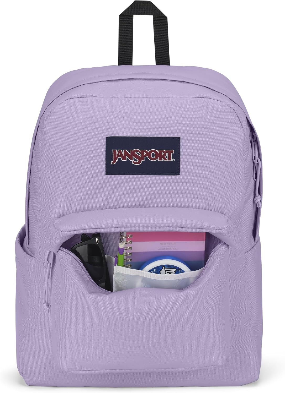 image:imageJanSport SuperBreak Plus Backpack with Padded 15inch Laptop Sleeve and Integrated Bottle Pocket Spacious and Durable Daypack for Work and Travel Sunny Sketches BluePastel Lilac