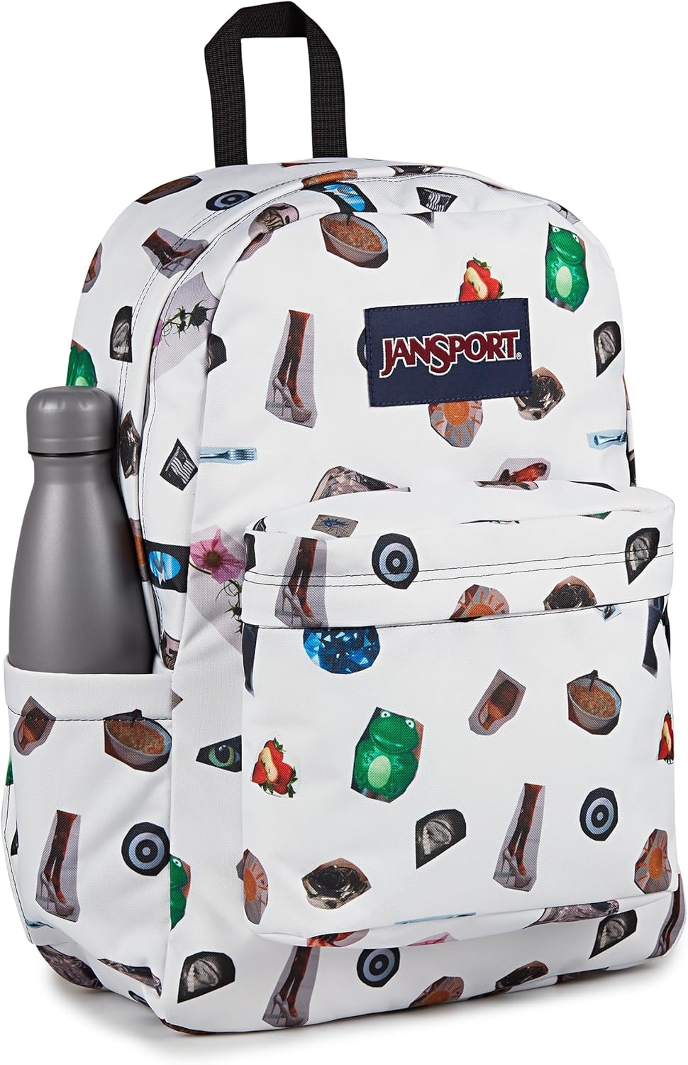 image:imageJanSport SuperBreak Plus Backpack with Padded 15inch Laptop Sleeve and Integrated Bottle Pocket Spacious and Durable Daypack for Work and Travel Sunny Sketches BlueCollected Collage