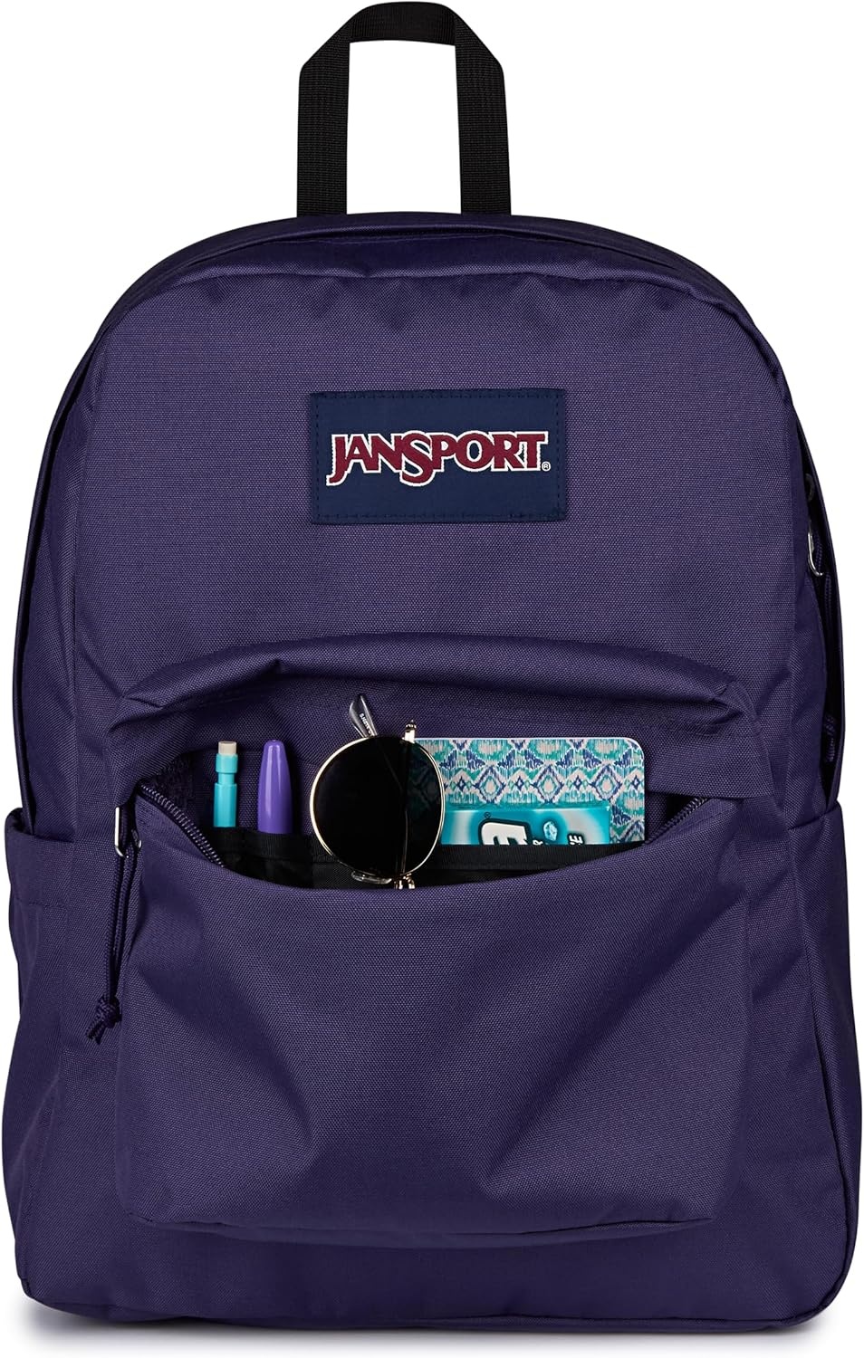 image:imageJanSport SuperBreak Plus Backpack with Padded 15inch Laptop Sleeve and Integrated Bottle Pocket Spacious and Durable Daypack for Work and Travel Sunny Sketches BlueAmethyst Angst