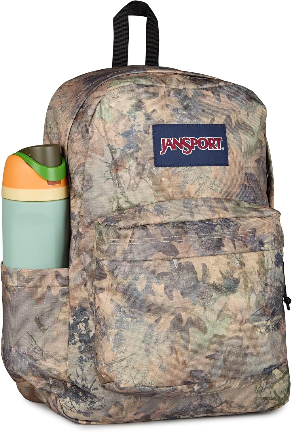 image:imageJanSport SuperBreak Plus Backpack with Padded 15inch Laptop Sleeve and Integrated Bottle Pocket Spacious and Durable Daypack for Work and Travel Sunny Sketches BlueBogcore Camo BrownLt BrnDk Green