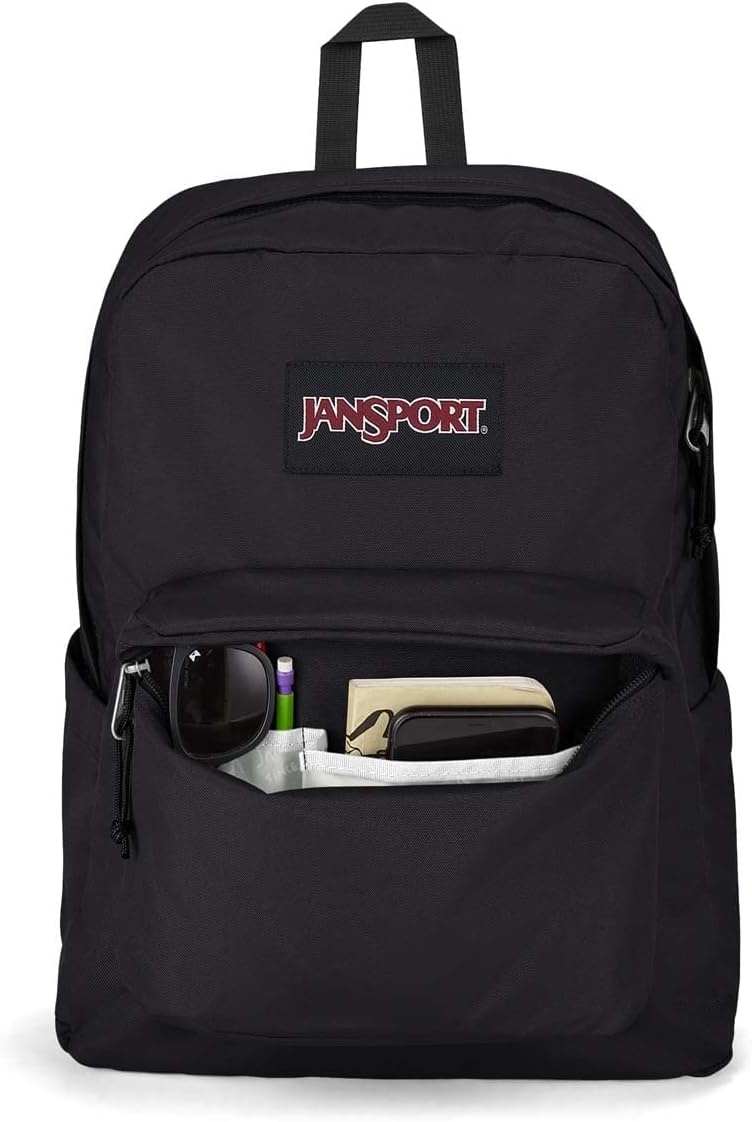 image:imageJanSport SuperBreak Plus Backpack with Padded 15inch Laptop Sleeve and Integrated Bottle Pocket Spacious and Durable Daypack for Work and Travel Sunny Sketches BlueBlack