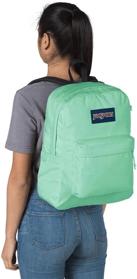 image:imageJanSport SuperBreak Plus Backpack with Padded 15inch Laptop Sleeve and Integrated Bottle Pocket Spacious and Durable Daypack for Work and Travel Sunny Sketches BlueMint Chip