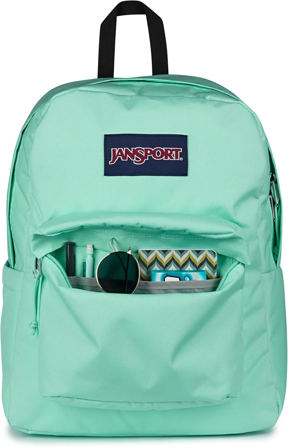 image:imageJanSport SuperBreak Plus Backpack with Padded 15inch Laptop Sleeve and Integrated Bottle Pocket Spacious and Durable Daypack for Work and Travel Sunny Sketches BlueMagic Mint