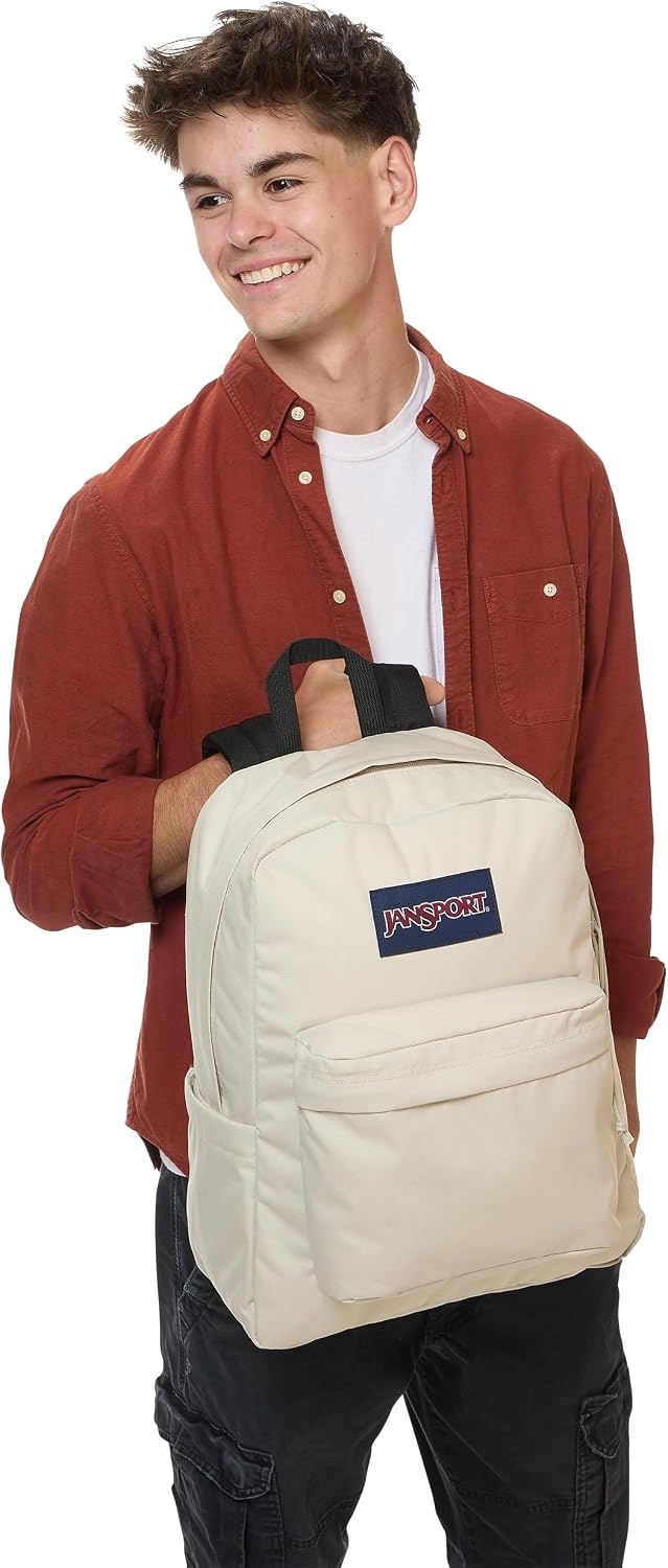 image:imageJanSport SuperBreak Plus Backpack with Padded 15inch Laptop Sleeve and Integrated Bottle Pocket Spacious and Durable Daypack for Work and Travel Sunny Sketches BlueMoon Mist