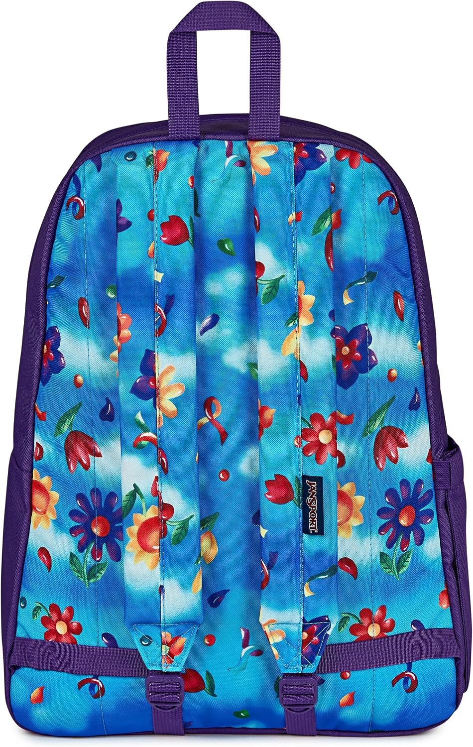 image:imageJanSport SuperBreak Plus Backpack with Padded 15inch Laptop Sleeve and Integrated Bottle Pocket Spacious and Durable Daypack for Work and Travel Sunny Sketches BlueDaydream Contrast PurpleBluePurpleMul
