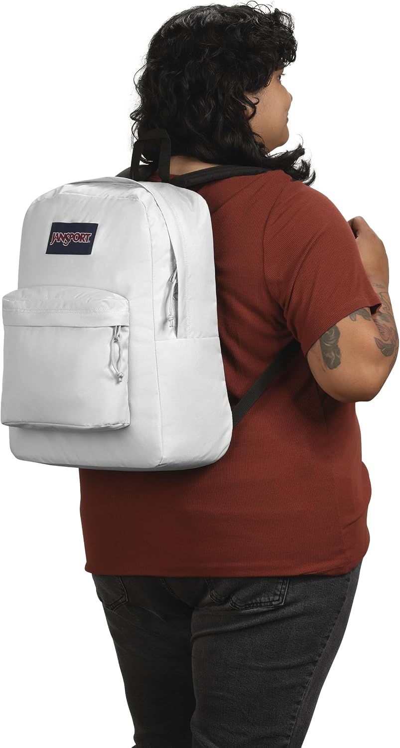 image:imageJanSport SuperBreak Plus Backpack with Padded 15inch Laptop Sleeve and Integrated Bottle Pocket Spacious and Durable Daypack for Work and Travel Sunny Sketches BlueWhite