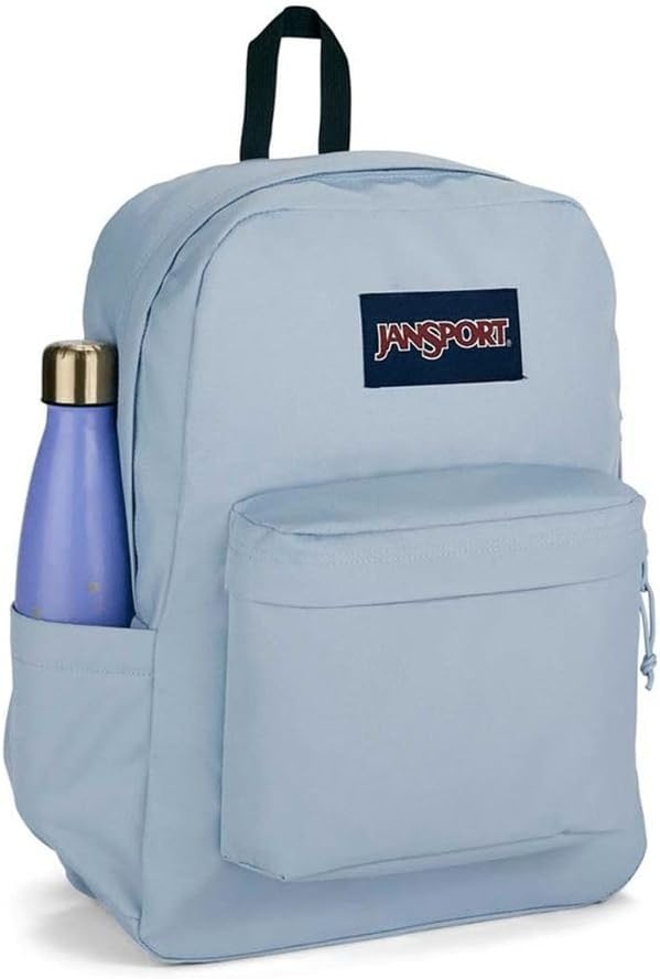 image:imageJanSport SuperBreak Plus Backpack with Padded 15inch Laptop Sleeve and Integrated Bottle Pocket Spacious and Durable Daypack for Work and Travel Sunny Sketches BlueBlue Dusk