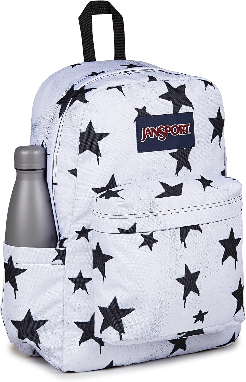 image:imageJanSport SuperBreak Plus Backpack with Padded 15inch Laptop Sleeve and Integrated Bottle Pocket Spacious and Durable Daypack for Work and Travel Sunny Sketches BlueSprayed Stars Black