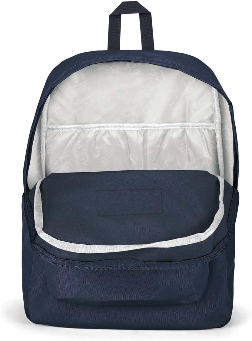 image:imageJanSport SuperBreak Plus Backpack with Padded 15inch Laptop Sleeve and Integrated Bottle Pocket Spacious and Durable Daypack for Work and Travel Sunny Sketches BlueNavy