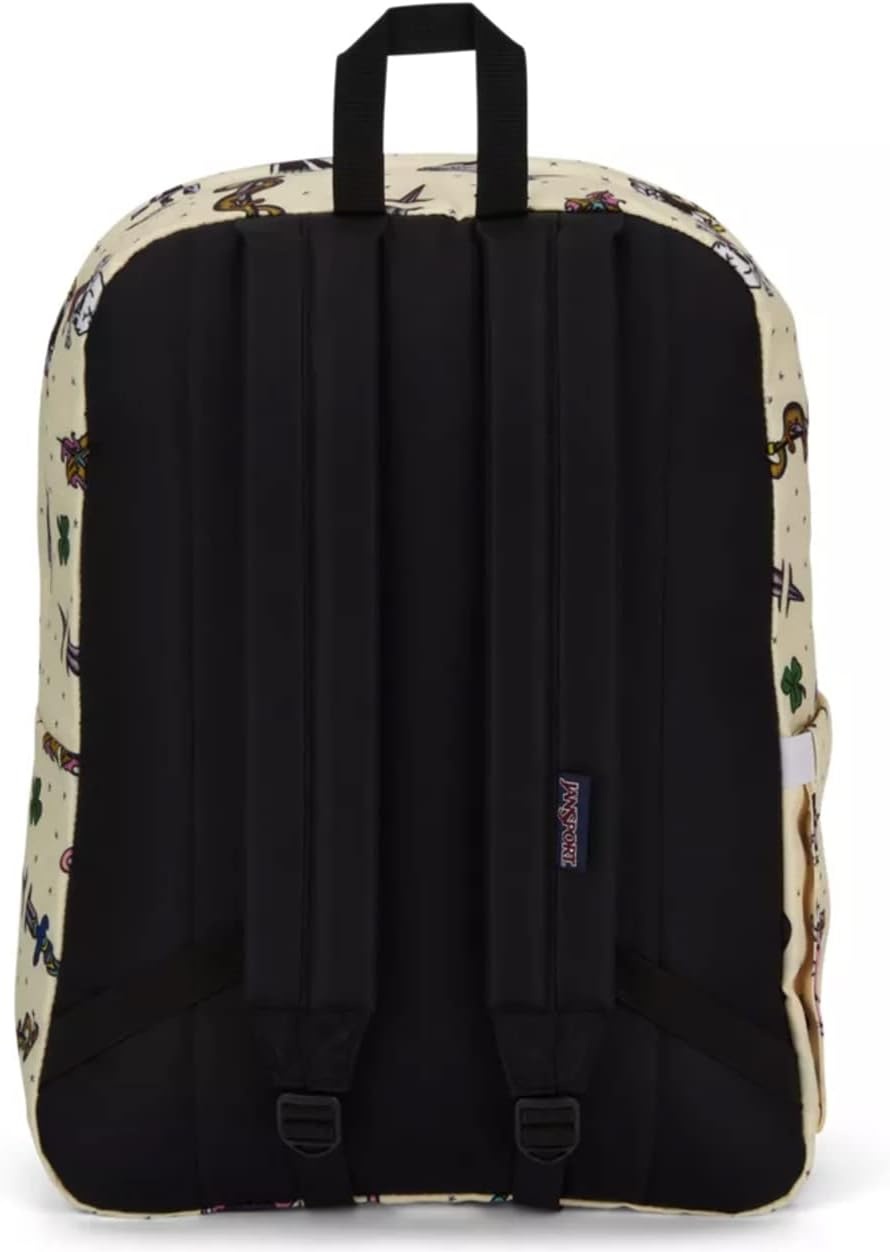 image:imageJanSport SuperBreak Plus Backpack with Padded 15inch Laptop Sleeve and Integrated Bottle Pocket Spacious and Durable Daypack for Work and Travel Sunny Sketches BlueTraditional Tats