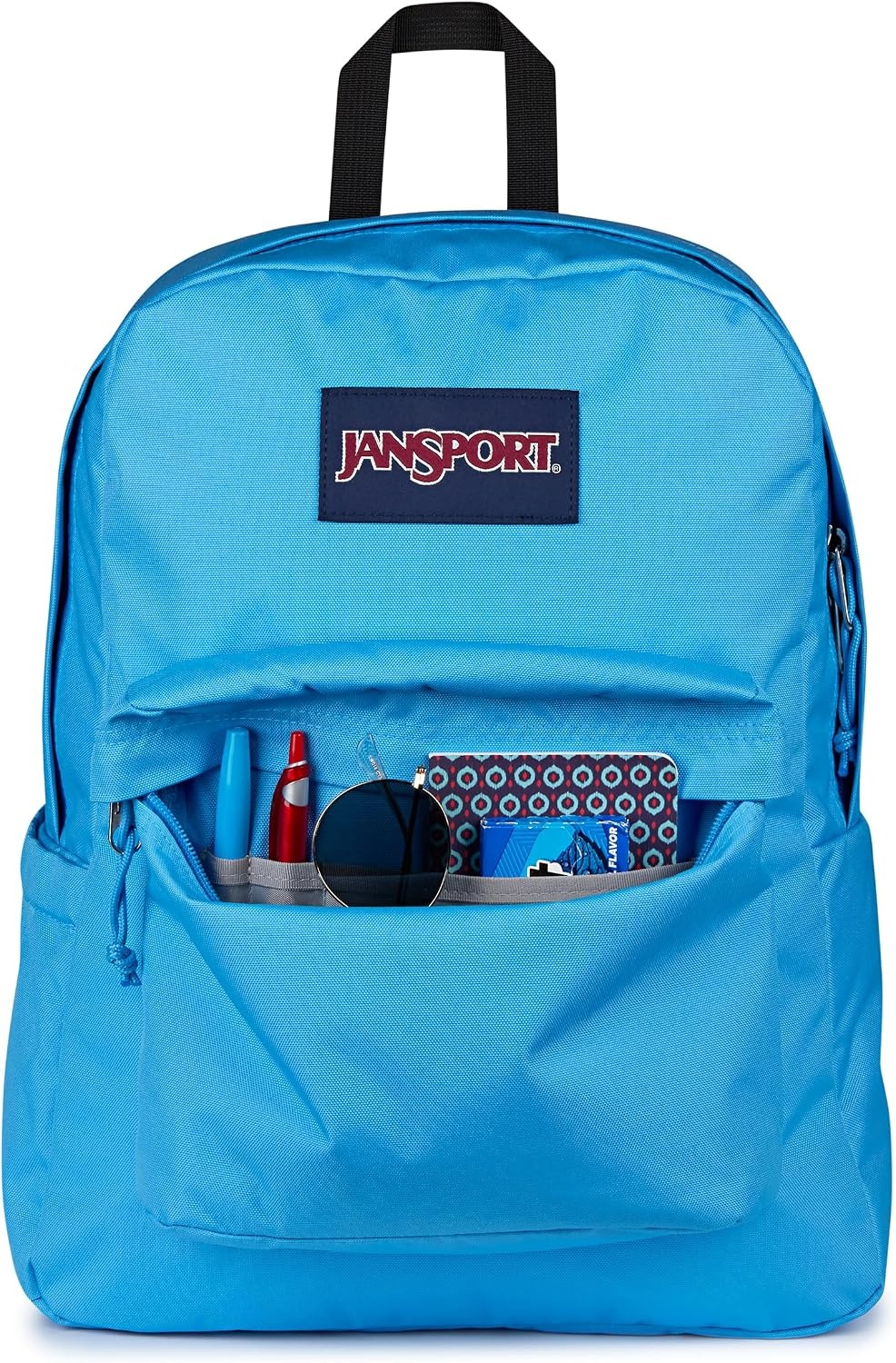 image:imageJanSport SuperBreak Plus Backpack with Padded 15inch Laptop Sleeve and Integrated Bottle Pocket Spacious and Durable Daypack for Work and Travel Sunny Sketches BlueElectric Azul