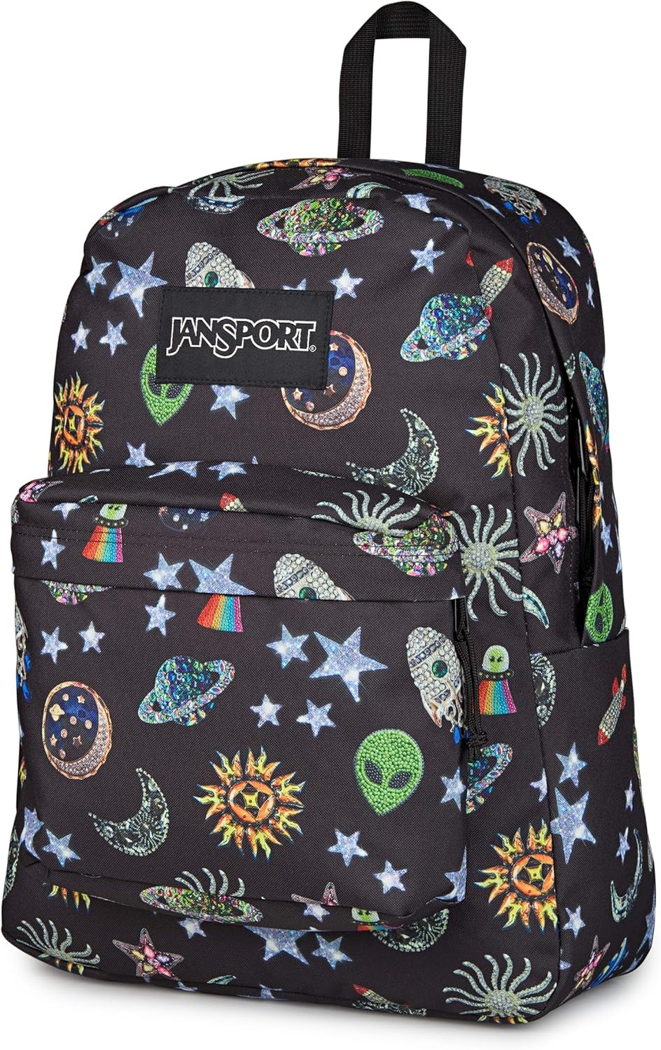 image:imageJanSport SuperBreak Plus Backpack with Padded 15inch Laptop Sleeve and Integrated Bottle Pocket Spacious and Durable Daypack for Work and Travel Sunny Sketches BlueGalaxy Glam