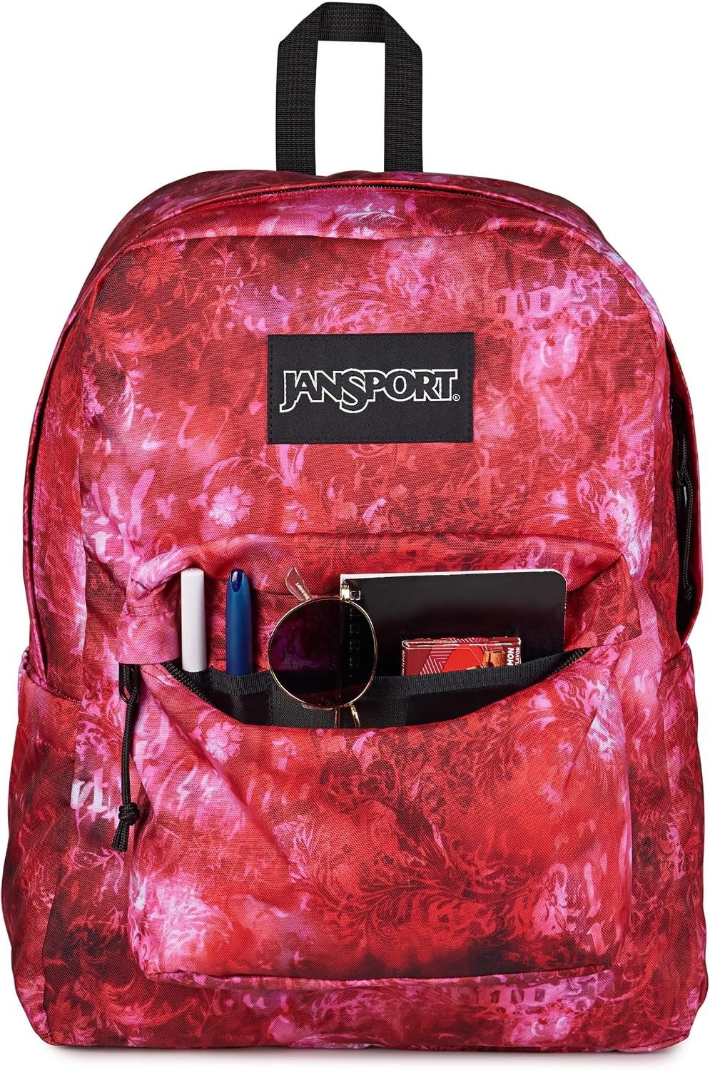 image:imageJanSport SuperBreak Plus Backpack with Padded 15inch Laptop Sleeve and Integrated Bottle Pocket Spacious and Durable Daypack for Work and Travel Sunny Sketches BlueAfflicted Dyed RedWhiteBlack