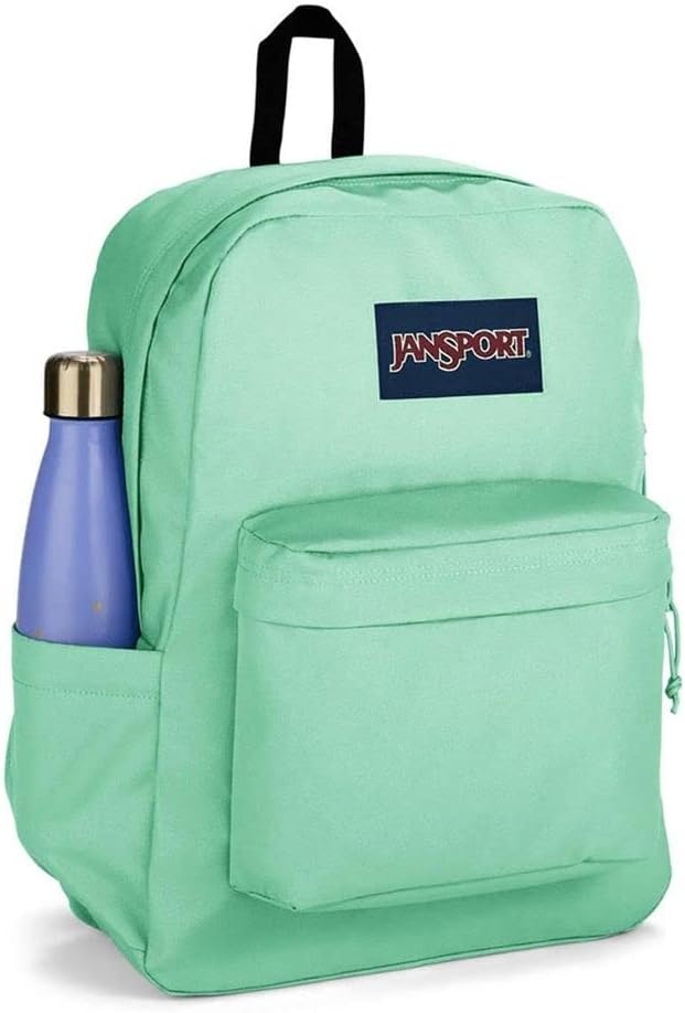 image:imageJanSport SuperBreak Plus Backpack with Padded 15inch Laptop Sleeve and Integrated Bottle Pocket Spacious and Durable Daypack for Work and Travel Sunny Sketches BlueMint Chip