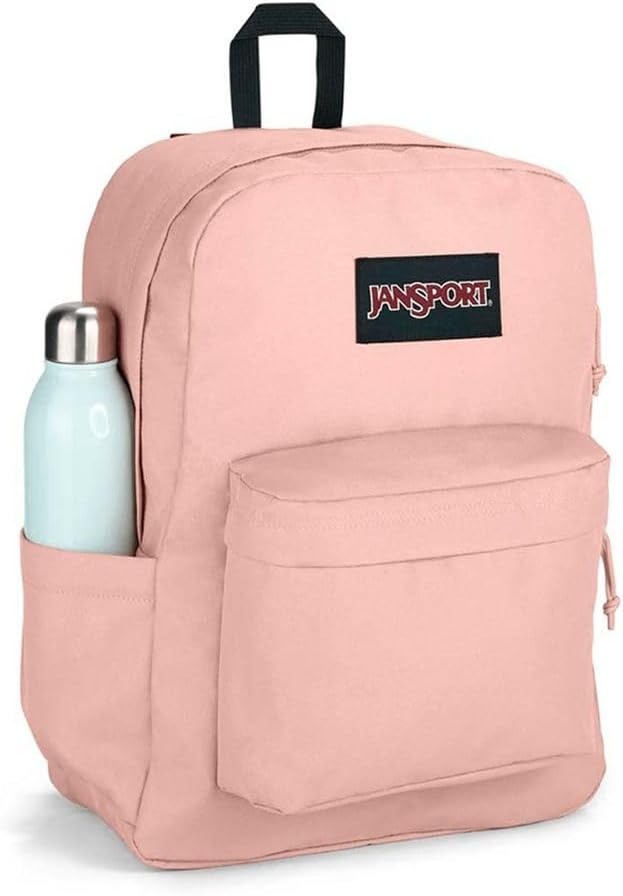 image:imageJanSport SuperBreak Plus Backpack with Padded 15inch Laptop Sleeve and Integrated Bottle Pocket Spacious and Durable Daypack for Work and Travel Sunny Sketches BlueMisty Rose