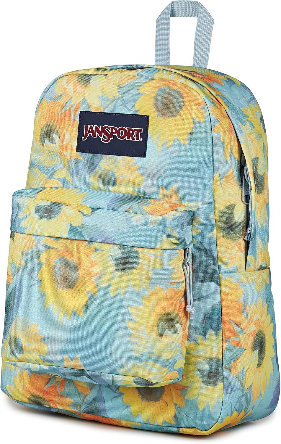 image:imageJanSport SuperBreak Plus Backpack with Padded 15inch Laptop Sleeve and Integrated Bottle Pocket Spacious and Durable Daypack for Work and Travel Sunny Sketches BlueSurreal Sunflowers Blue Dusk