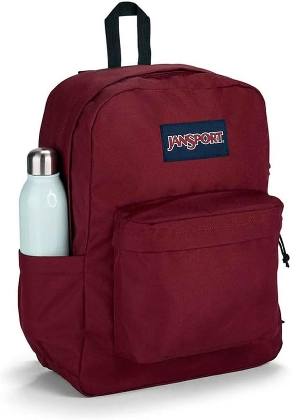 image:imageJanSport SuperBreak Plus Backpack with Padded 15inch Laptop Sleeve and Integrated Bottle Pocket Spacious and Durable Daypack for Work and Travel Sunny Sketches BlueRusset Red