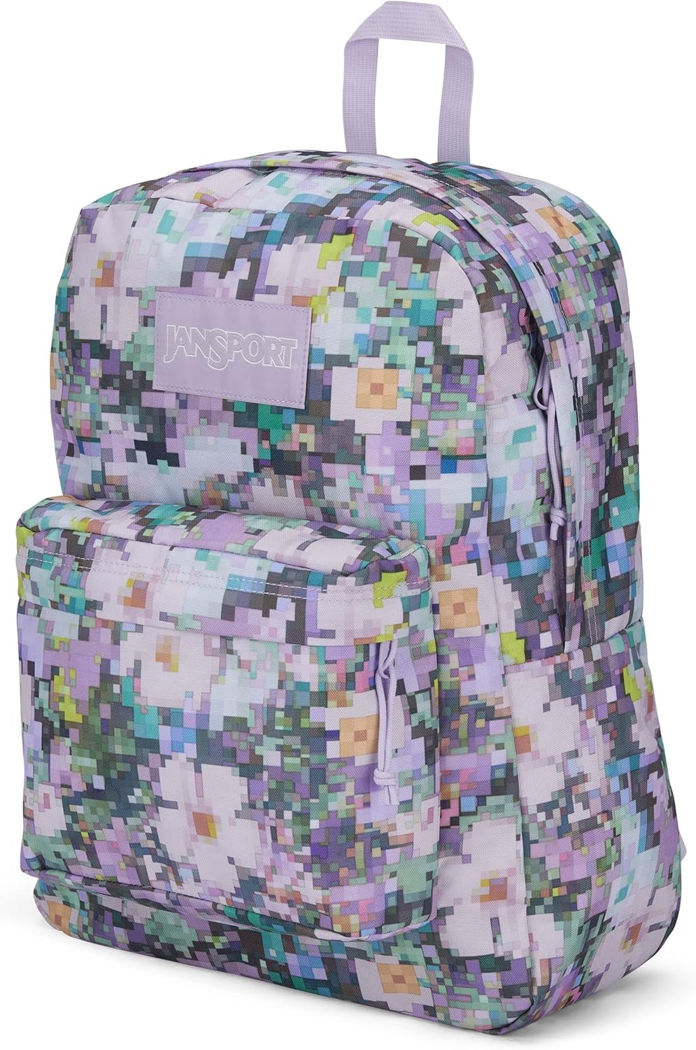 image:imageJanSport SuperBreak Plus Backpack with Padded 15inch Laptop Sleeve and Integrated Bottle Pocket Spacious and Durable Daypack for Work and Travel Sunny Sketches Blue8 Bit Floral