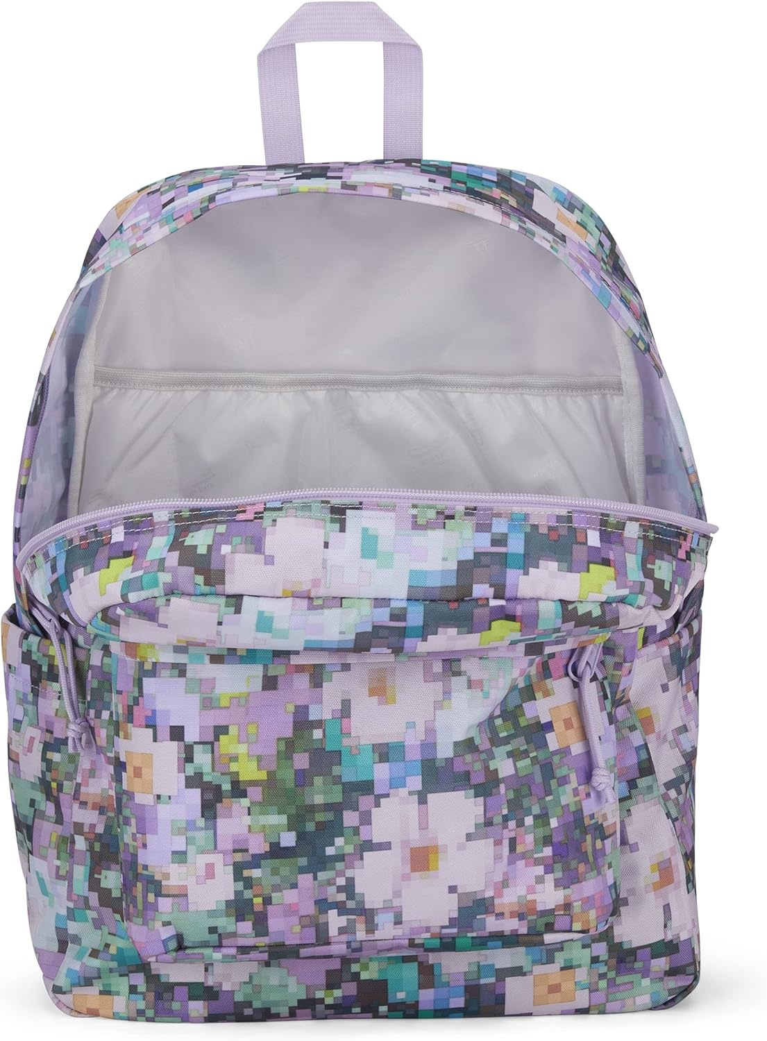 image:imageJanSport SuperBreak Plus Backpack with Padded 15inch Laptop Sleeve and Integrated Bottle Pocket Spacious and Durable Daypack for Work and Travel Sunny Sketches Blue8 Bit Floral