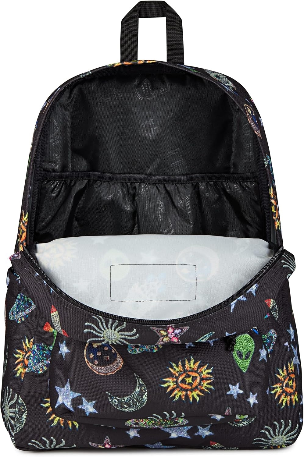 image:imageJanSport SuperBreak Plus Backpack with Padded 15inch Laptop Sleeve and Integrated Bottle Pocket Spacious and Durable Daypack for Work and Travel Sunny Sketches BlueGalaxy Glam