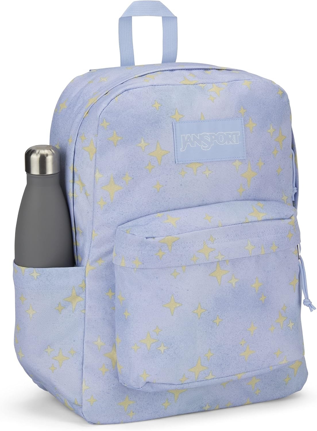 image:imageJanSport SuperBreak Plus Backpack with Padded 15inch Laptop Sleeve and Integrated Bottle Pocket Spacious and Durable Daypack for Work and Travel Sunny Sketches BlueStreet Sparkle