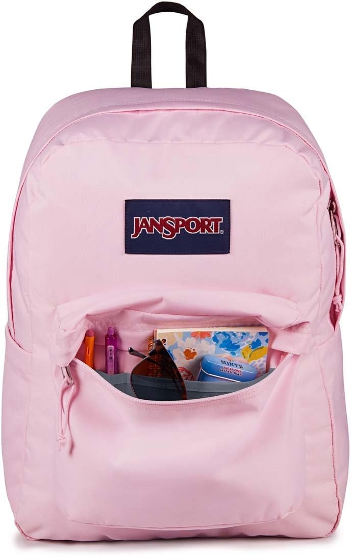image:imageJanSport SuperBreak Plus Backpack with Padded 15inch Laptop Sleeve and Integrated Bottle Pocket Spacious and Durable Daypack for Work and Travel Sunny Sketches BluePink Ice