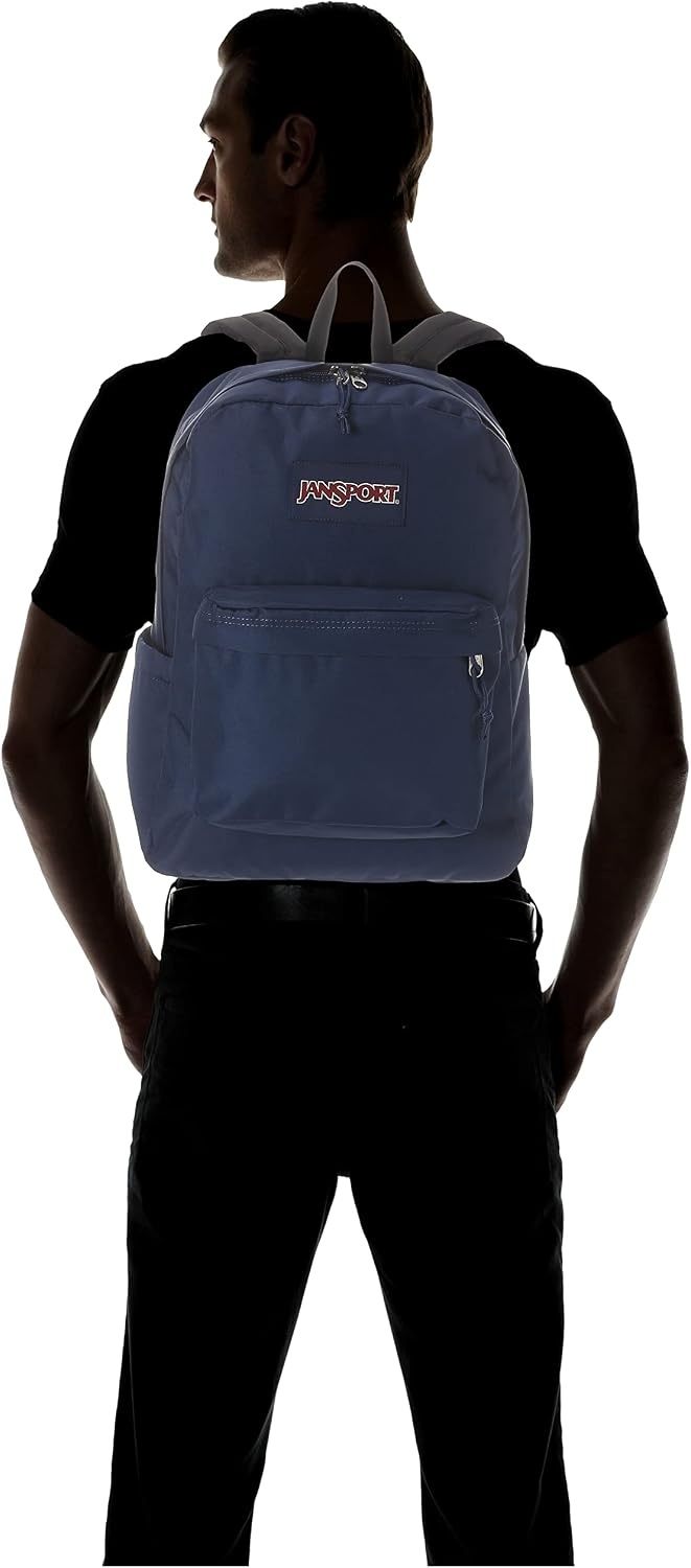 image:imageJanSport SuperBreak Plus Backpack with Padded 15inch Laptop Sleeve and Integrated Bottle Pocket Spacious and Durable Daypack for Work and Travel Sunny Sketches BlueNavy