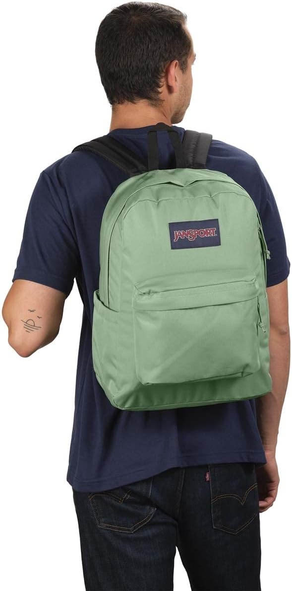 image:imageJanSport SuperBreak Plus Backpack with Padded 15inch Laptop Sleeve and Integrated Bottle Pocket Spacious and Durable Daypack for Work and Travel Sunny Sketches BlueLoden Frost