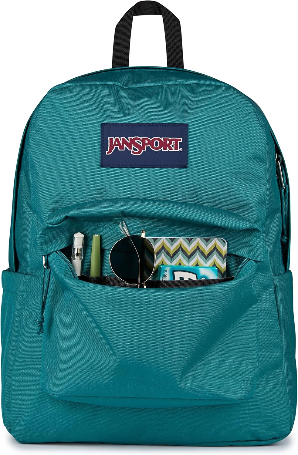 image:imageJanSport SuperBreak Plus Backpack with Padded 15inch Laptop Sleeve and Integrated Bottle Pocket Spacious and Durable Daypack for Work and Travel Sunny Sketches BlueEmerald Pool