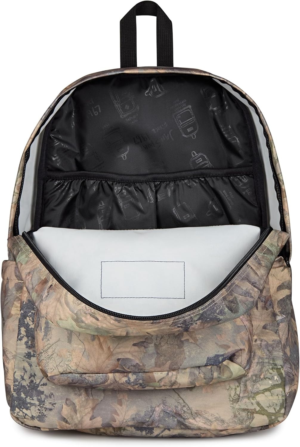 image:imageJanSport SuperBreak Plus Backpack with Padded 15inch Laptop Sleeve and Integrated Bottle Pocket Spacious and Durable Daypack for Work and Travel Sunny Sketches BlueBogcore Camo BrownLt BrnDk Green