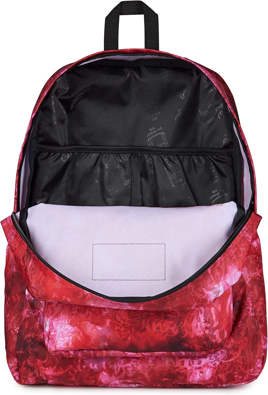 image:imageJanSport SuperBreak Plus Backpack with Padded 15inch Laptop Sleeve and Integrated Bottle Pocket Spacious and Durable Daypack for Work and Travel Sunny Sketches BlueAfflicted Dyed RedWhiteBlack