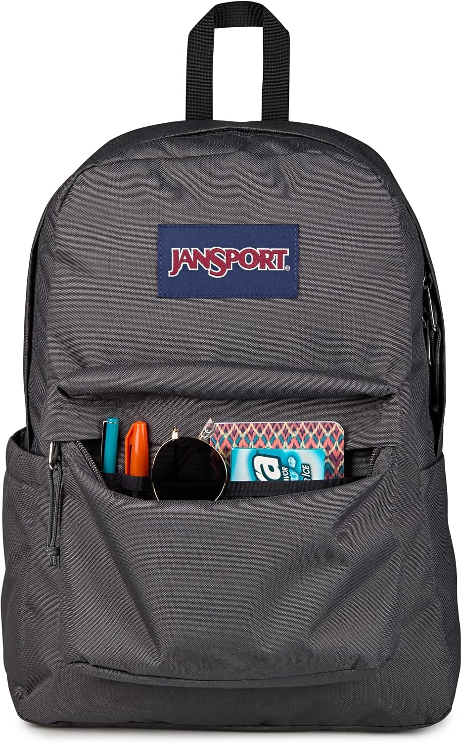 image:imageJanSport SuperBreak Plus Backpack with Padded 15inch Laptop Sleeve and Integrated Bottle Pocket Spacious and Durable Daypack for Work and Travel Sunny Sketches BlueSmokey Grit