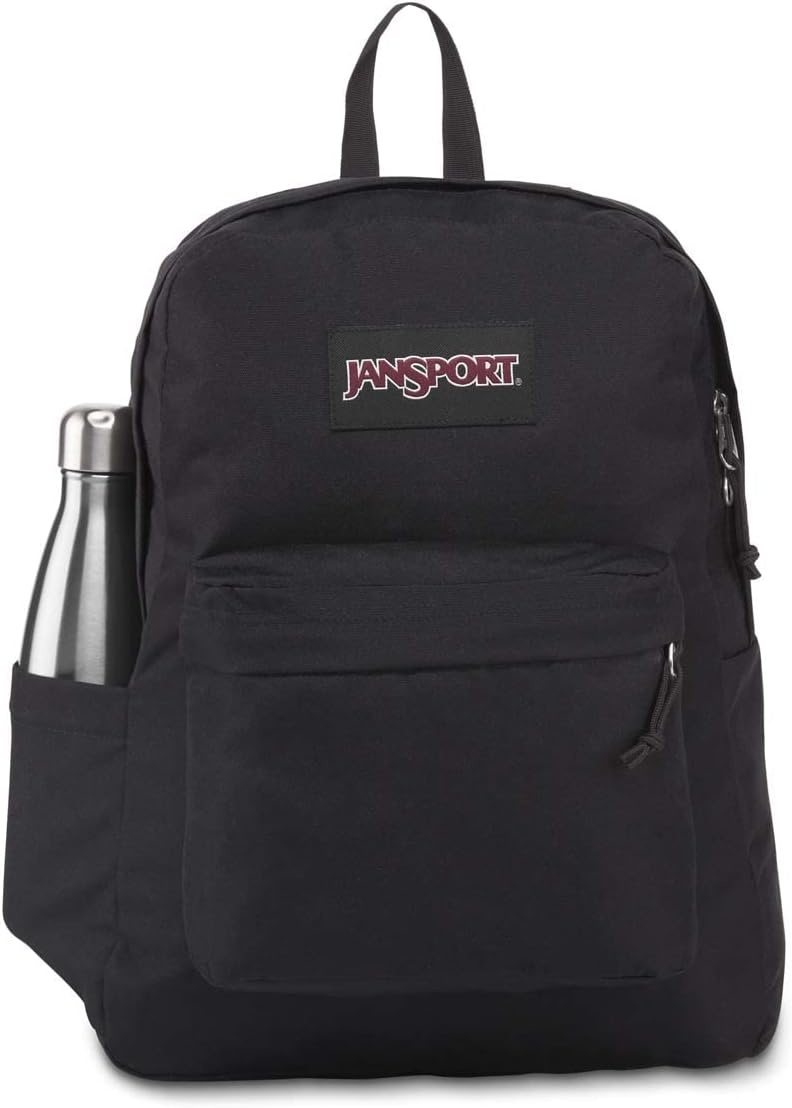 image:imageJanSport SuperBreak Plus Backpack with Padded 15inch Laptop Sleeve and Integrated Bottle Pocket Spacious and Durable Daypack for Work and Travel Sunny Sketches BlueBlack