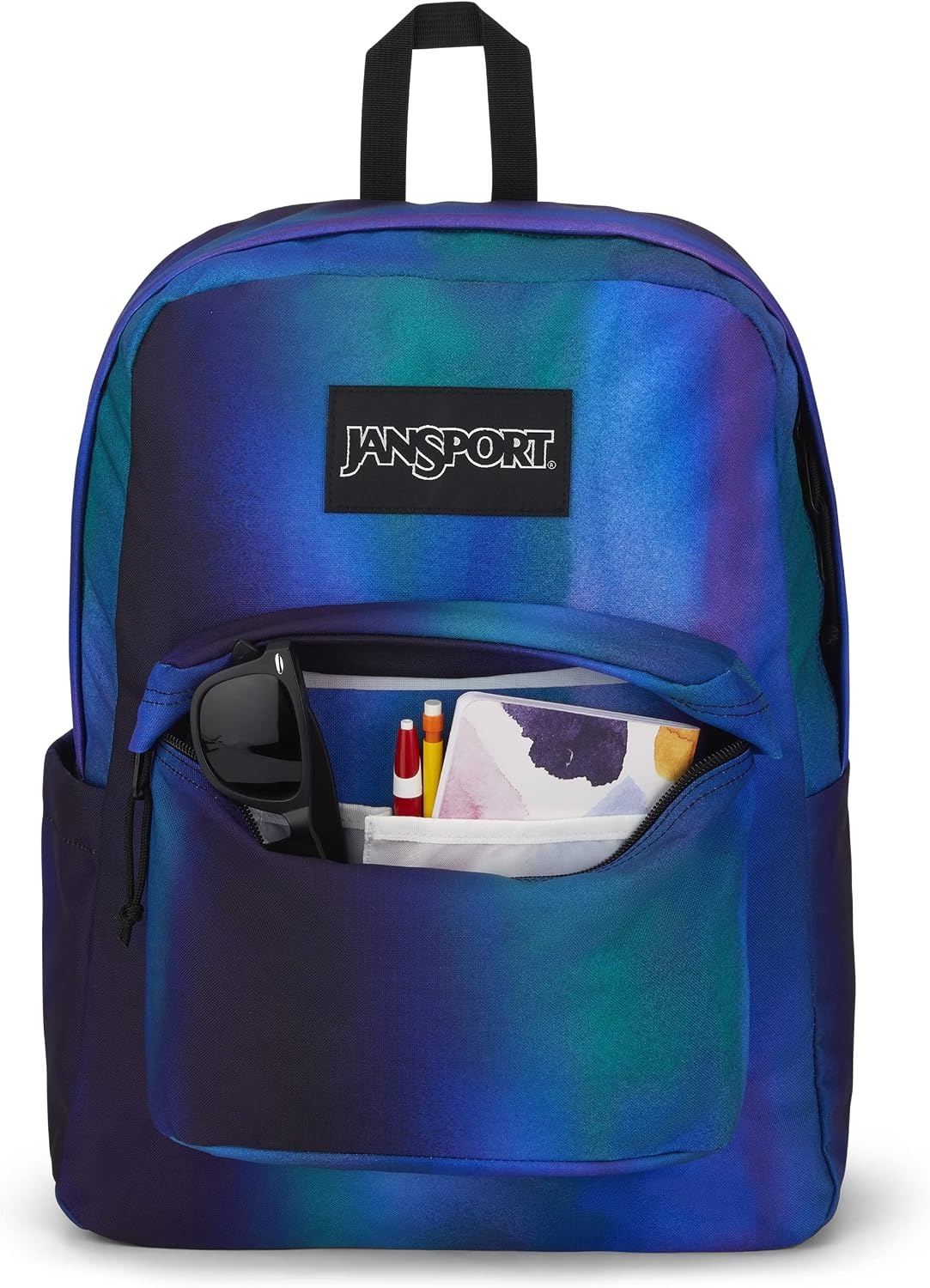 image:imageJanSport SuperBreak Plus Backpack with Padded 15inch Laptop Sleeve and Integrated Bottle Pocket Spacious and Durable Daypack for Work and Travel Sunny Sketches BlueDark Duachrome