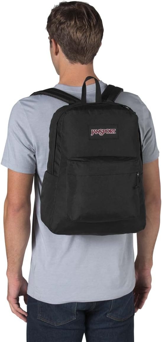 image:imageJanSport SuperBreak Plus Backpack with Padded 15inch Laptop Sleeve and Integrated Bottle Pocket Spacious and Durable Daypack for Work and Travel Sunny Sketches BlueBlack