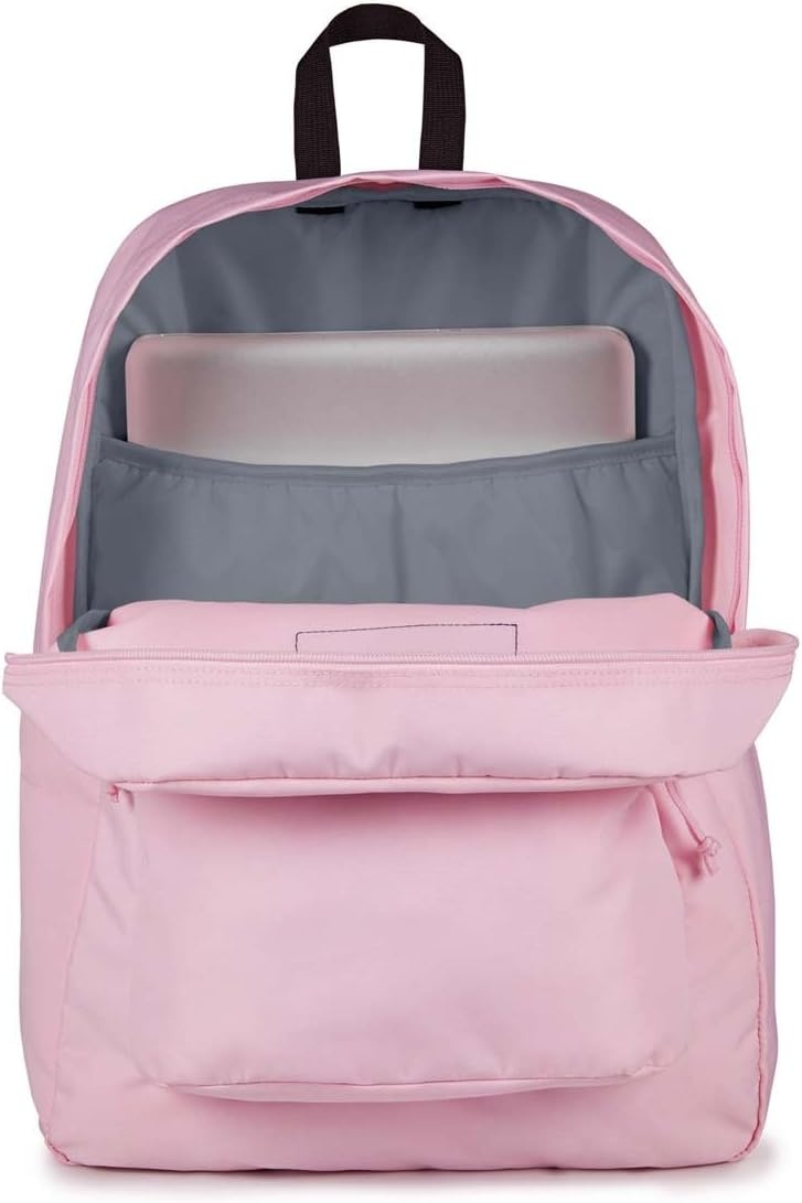 image:imageJanSport SuperBreak Plus Backpack with Padded 15inch Laptop Sleeve and Integrated Bottle Pocket Spacious and Durable Daypack for Work and Travel Sunny Sketches BluePink Ice