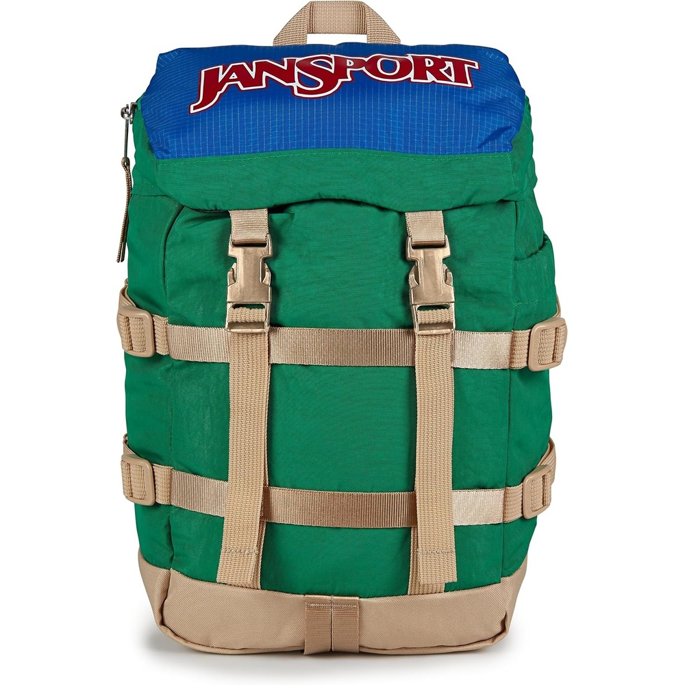 image:imageJanSport Mini Skip Pack Compact Backpack with Main Compartment Side Water Bottle Pocket and Zippered Accessory Pocket Jelly KellyJelly Kelly