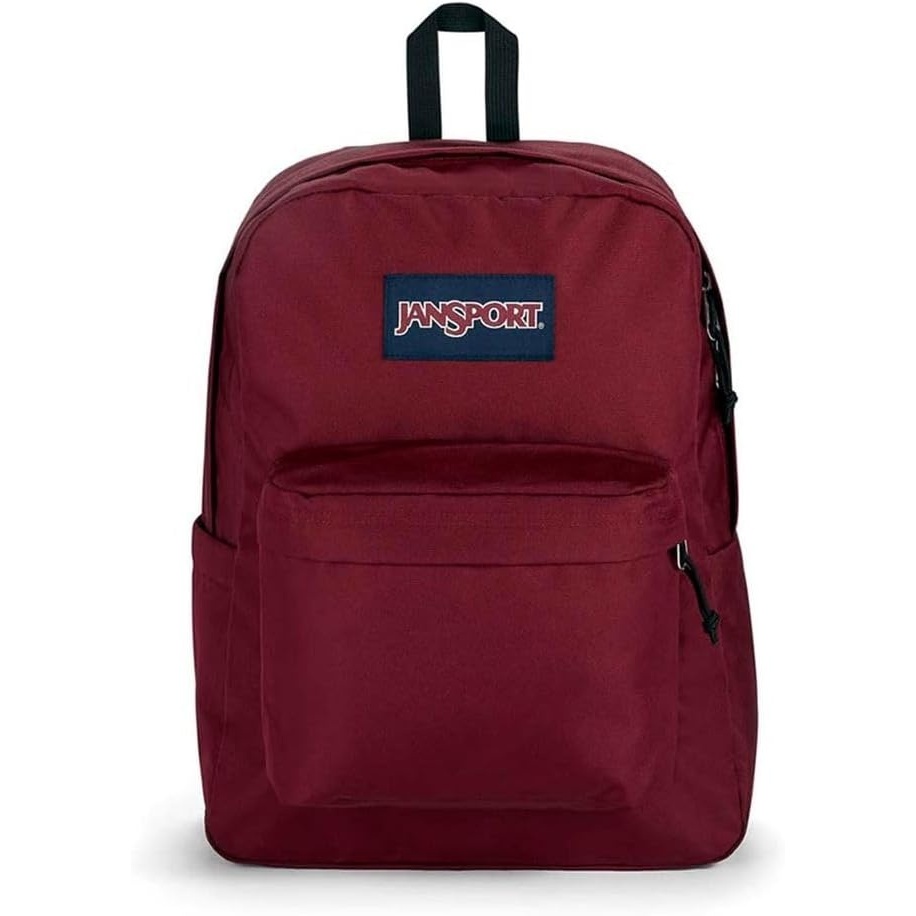 image:imageJanSport SuperBreak Plus Backpack with Padded 15inch Laptop Sleeve and Integrated Bottle Pocket Spacious and Durable Daypack for Work and Travel Sunny Sketches BlueRusset Red