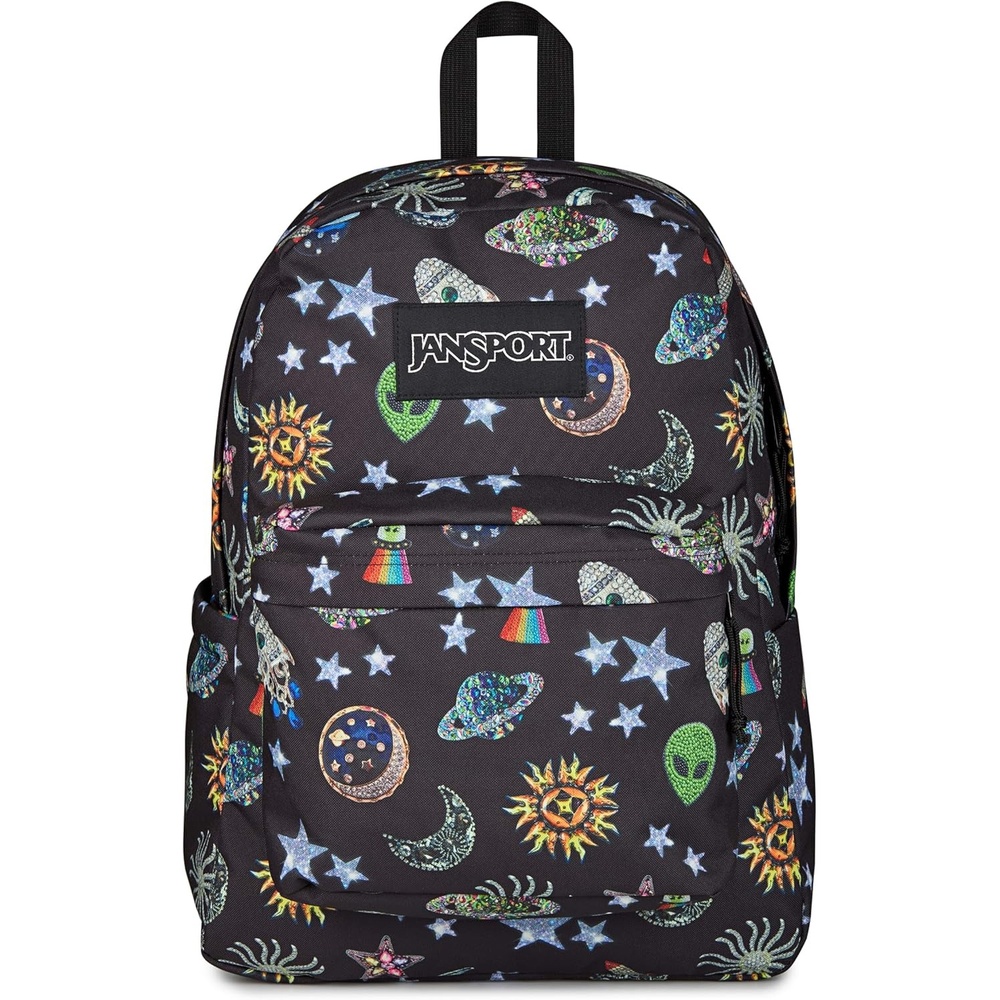 image:imageJanSport SuperBreak Plus Backpack with Padded 15inch Laptop Sleeve and Integrated Bottle Pocket Spacious and Durable Daypack for Work and Travel Sunny Sketches BlueGalaxy Glam