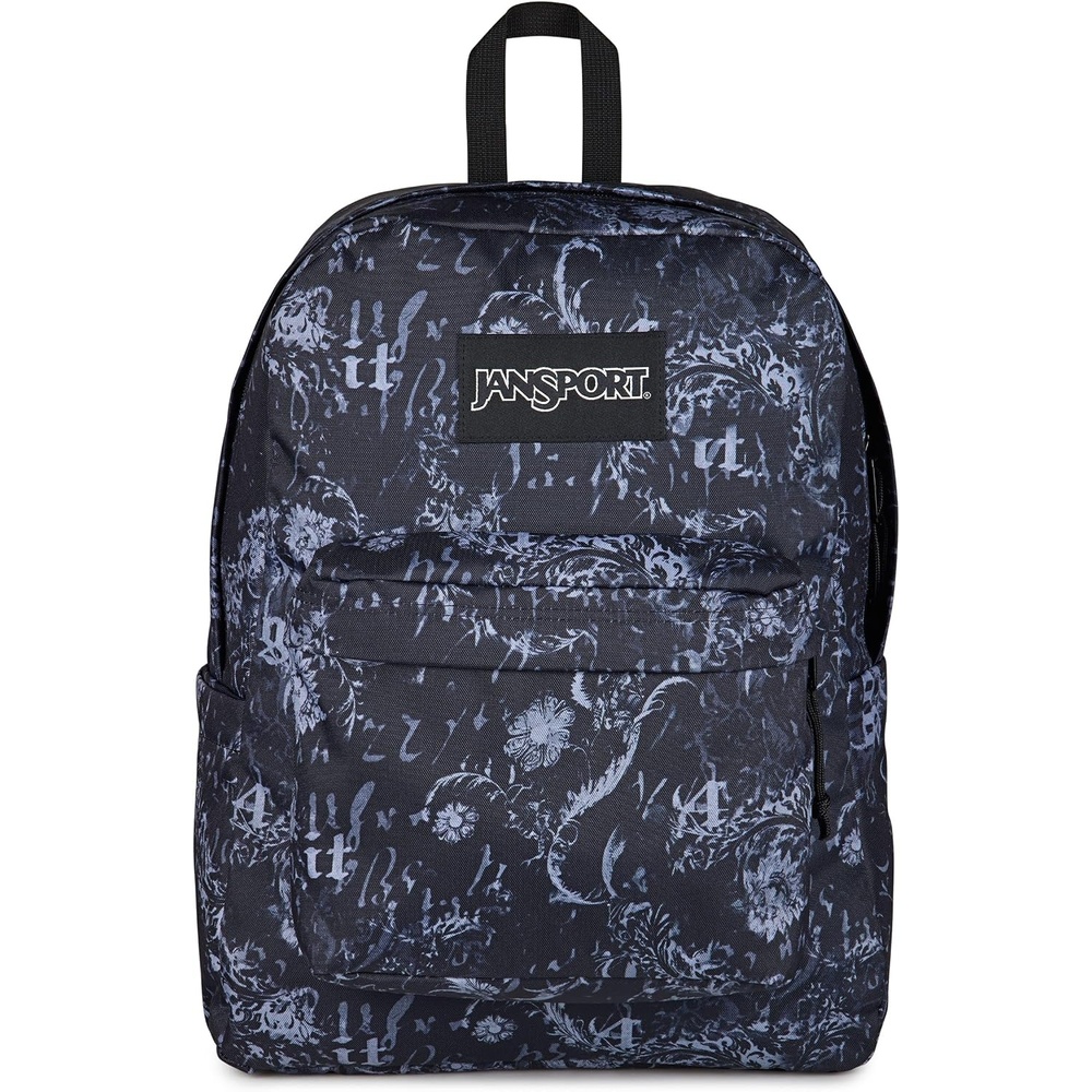 image:imageJanSport SuperBreak Plus Backpack with Padded 15inch Laptop Sleeve and Integrated Bottle Pocket Spacious and Durable Daypack for Work and Travel Sunny Sketches BlueAfflicted BlackCharcoalDk Grey