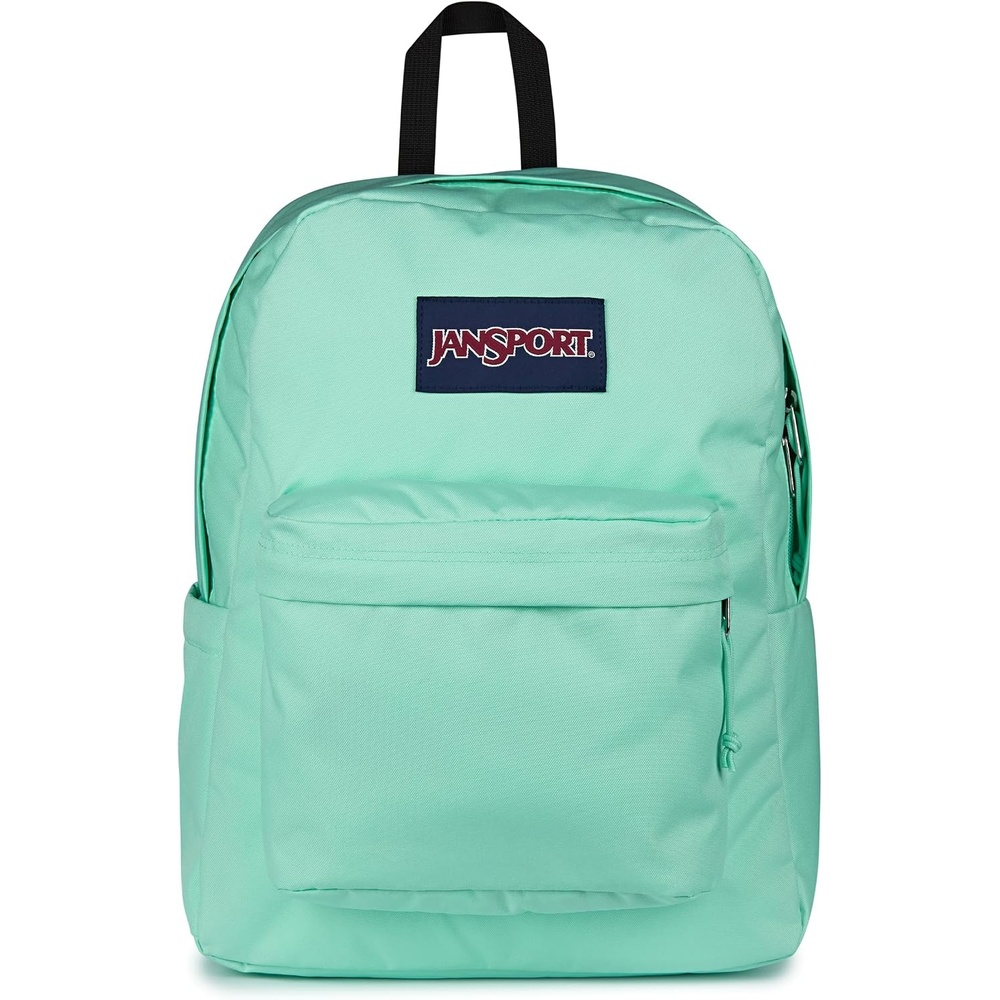 image:imageJanSport SuperBreak Plus Backpack with Padded 15inch Laptop Sleeve and Integrated Bottle Pocket Spacious and Durable Daypack for Work and Travel Sunny Sketches BlueMagic Mint