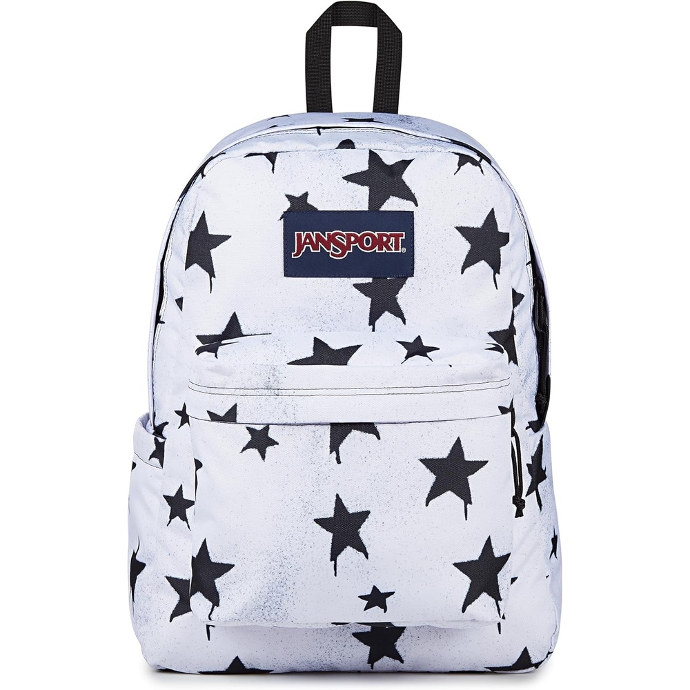 image:imageJanSport SuperBreak Plus Backpack with Padded 15inch Laptop Sleeve and Integrated Bottle Pocket Spacious and Durable Daypack for Work and Travel Sunny Sketches BlueSprayed Stars Black