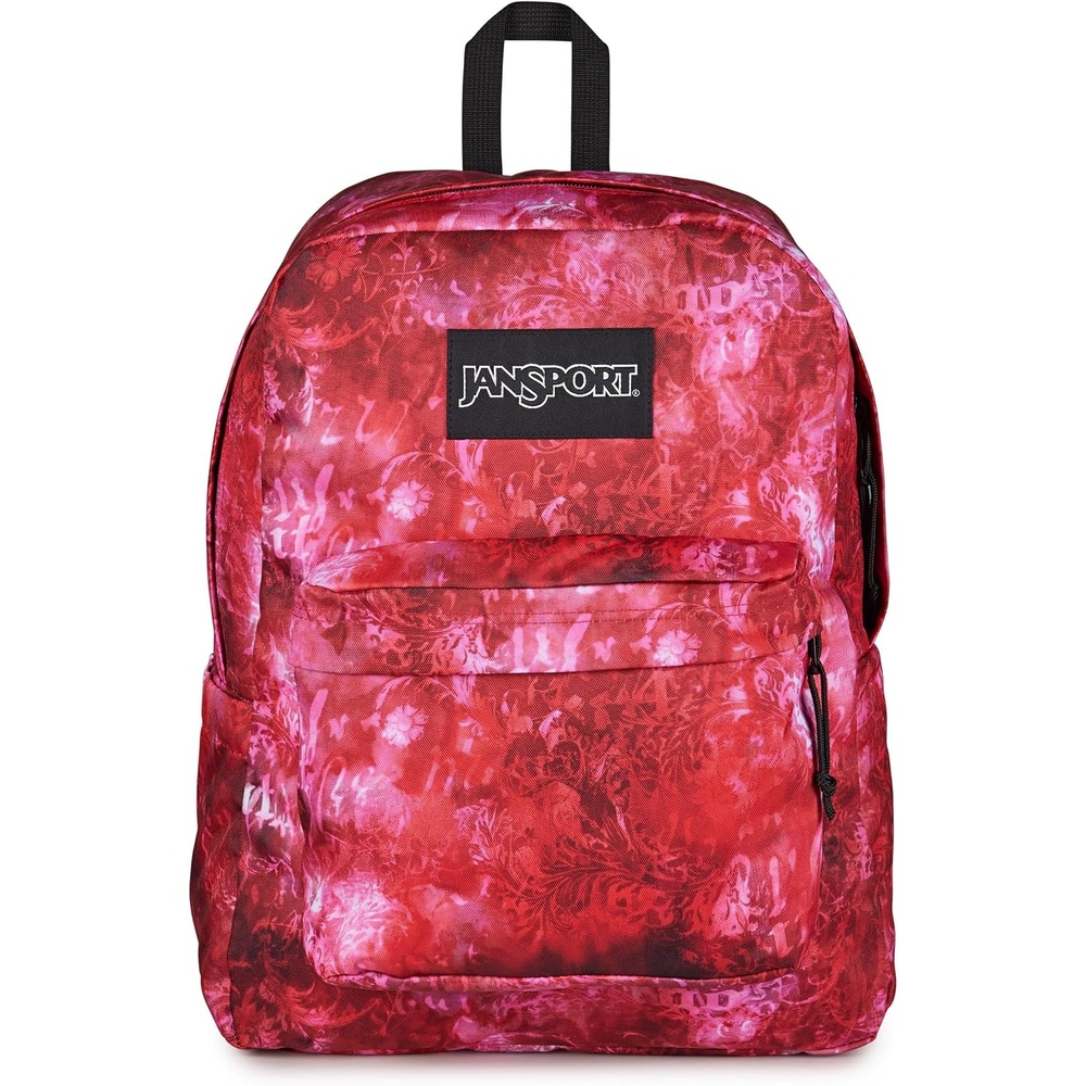 image:imageJanSport SuperBreak Plus Backpack with Padded 15inch Laptop Sleeve and Integrated Bottle Pocket Spacious and Durable Daypack for Work and Travel Sunny Sketches BlueAfflicted Dyed RedWhiteBlack